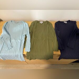 Meli Ribbed Long Sleeve Tops